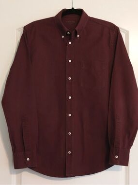 Everlane Men’s M Burgundy 100% Cotton Oxford Button Down Shirt